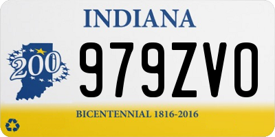 IN license plate 979ZVO