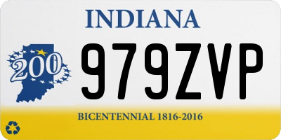 IN license plate 979ZVP