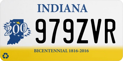 IN license plate 979ZVR