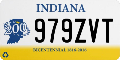 IN license plate 979ZVT