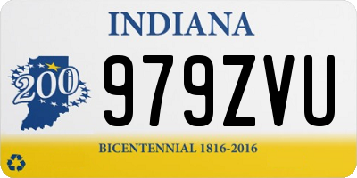 IN license plate 979ZVU
