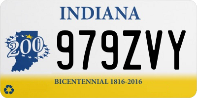 IN license plate 979ZVY