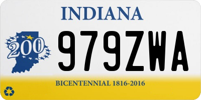 IN license plate 979ZWA