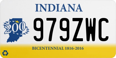 IN license plate 979ZWC
