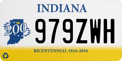 IN license plate 979ZWH