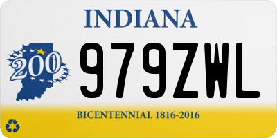 IN license plate 979ZWL