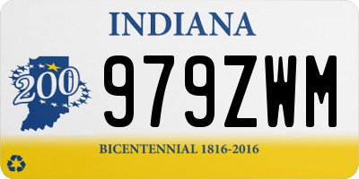 IN license plate 979ZWM