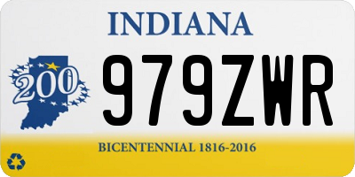 IN license plate 979ZWR
