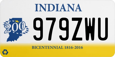 IN license plate 979ZWU