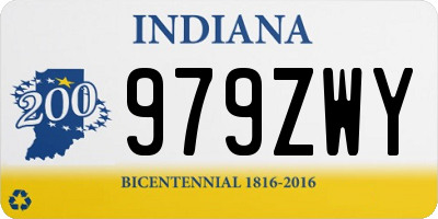 IN license plate 979ZWY