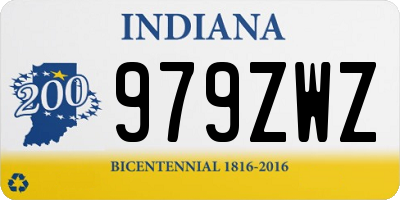 IN license plate 979ZWZ