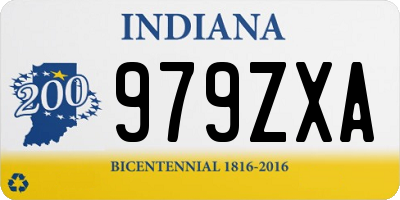 IN license plate 979ZXA