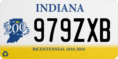 IN license plate 979ZXB
