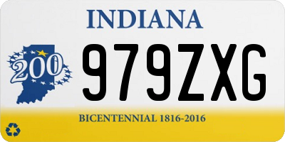 IN license plate 979ZXG