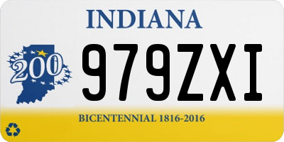 IN license plate 979ZXI