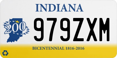 IN license plate 979ZXM