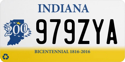IN license plate 979ZYA