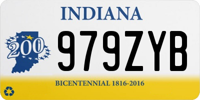 IN license plate 979ZYB