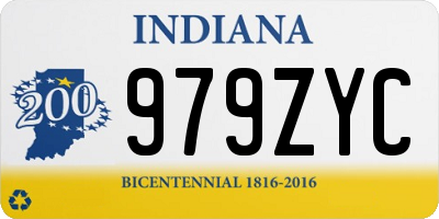 IN license plate 979ZYC