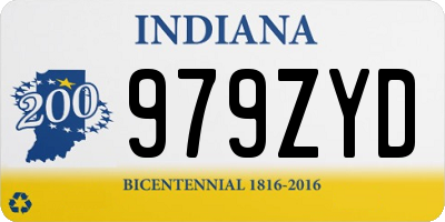 IN license plate 979ZYD