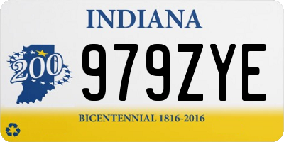 IN license plate 979ZYE