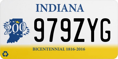 IN license plate 979ZYG