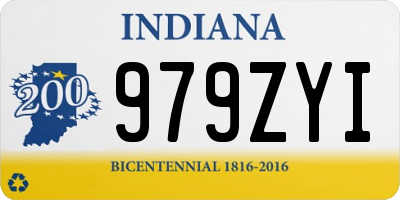 IN license plate 979ZYI
