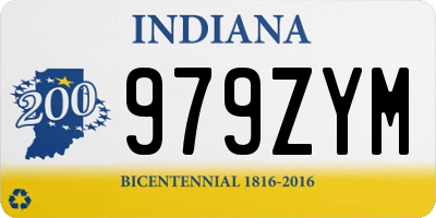 IN license plate 979ZYM