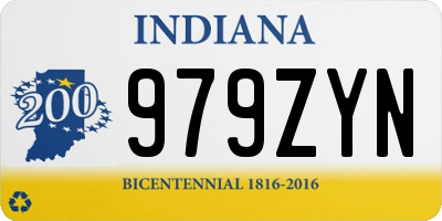 IN license plate 979ZYN