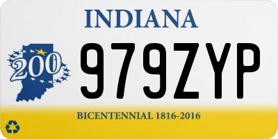 IN license plate 979ZYP