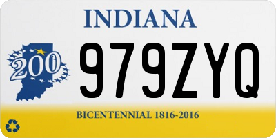 IN license plate 979ZYQ