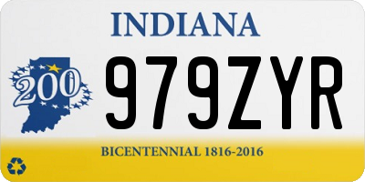 IN license plate 979ZYR
