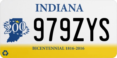 IN license plate 979ZYS