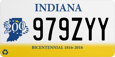 IN license plate 979ZYY