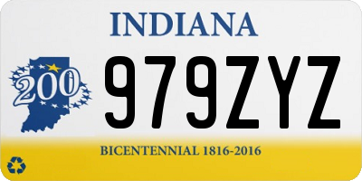 IN license plate 979ZYZ