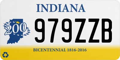 IN license plate 979ZZB