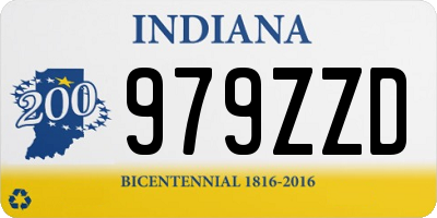 IN license plate 979ZZD