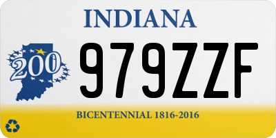 IN license plate 979ZZF