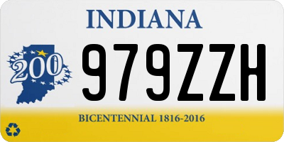 IN license plate 979ZZH