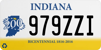 IN license plate 979ZZI