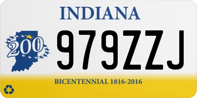 IN license plate 979ZZJ
