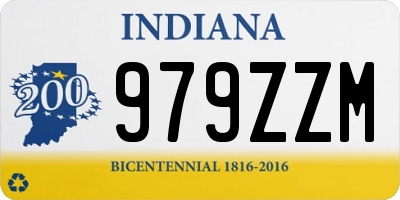 IN license plate 979ZZM