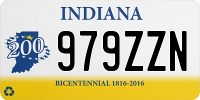 IN license plate 979ZZN