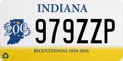 IN license plate 979ZZP