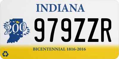 IN license plate 979ZZR