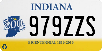 IN license plate 979ZZS