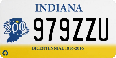 IN license plate 979ZZU
