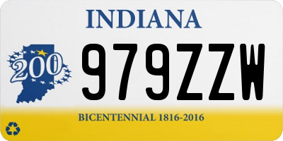 IN license plate 979ZZW