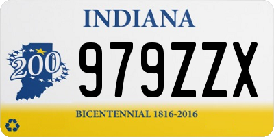 IN license plate 979ZZX