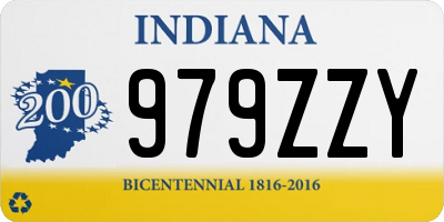 IN license plate 979ZZY